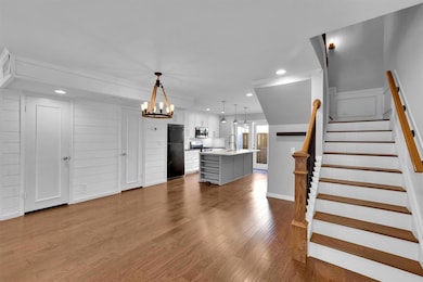 View of Dining Area and Stairwell leading to the b