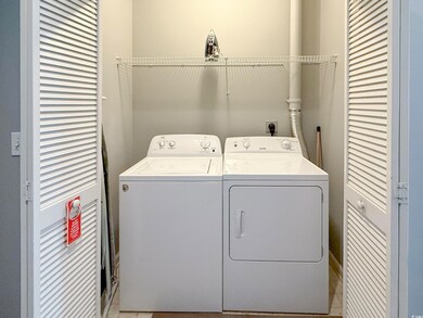 Clothes washing area with separate washer and drye