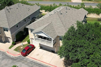 View from above of property