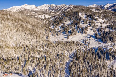 Aerial image of lot with view toward Beehive Basin
