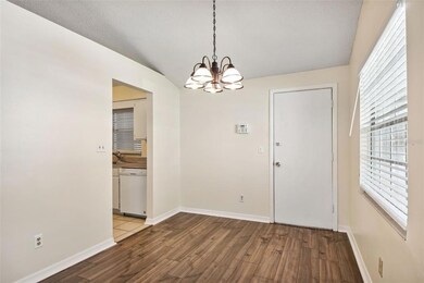 dining room and side entrance door