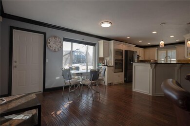 Great breakfast area and this home can also entert