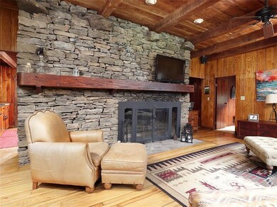 Here is that large fireplace with entry to the far