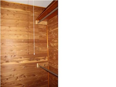 Cedar closet in master bedroom