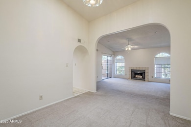 Dining view to living area