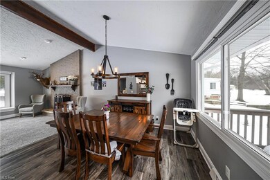 Dining Room Flows into the Living Room ~ Great for