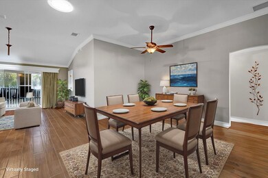 Virtually staged Designated Dining Room area
