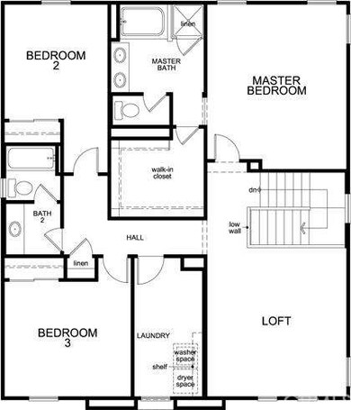 2nd floor lay out has the loft, 2nd floor laundry 
