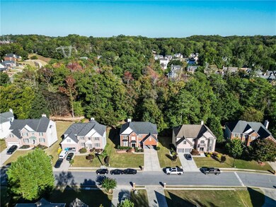 Aerial view with a residential view and a view of trees