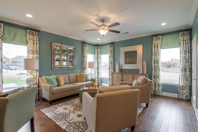 (Picture of model home and not of actual home being built)