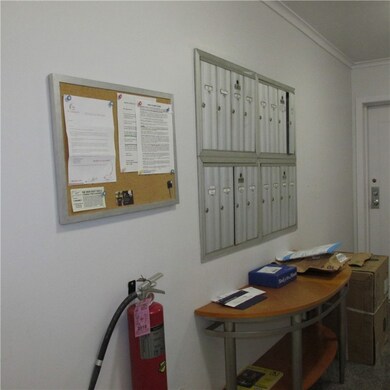 first floor hall, where mailboxes are located.