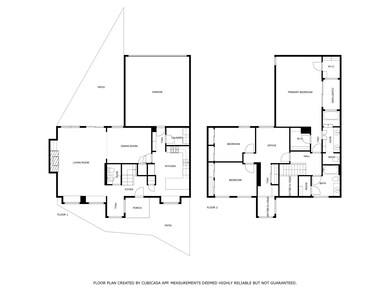 The floor plan of this modern gem.