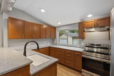 Vaulted ceiling kitchen