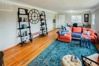 Notice the beautiful coved ceilings.  Door on the 