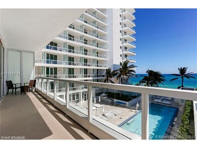 Large balcony with ocean views