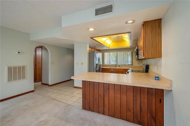 Kitchen with serving bar