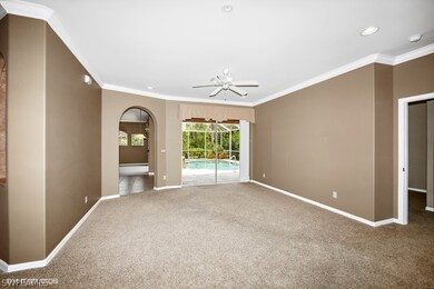 Living Room opens to pool and is perfect for enter