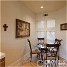 Eating area in the kitchen.