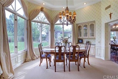 Views abound from the formal dining room.
