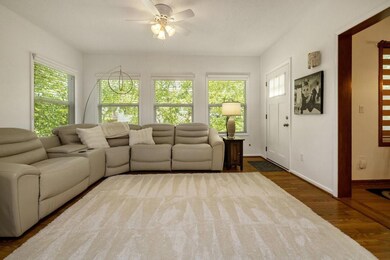 Sunroom leading to your deck overlooking beautiful backyard