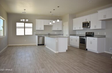 Island kitchen and dining