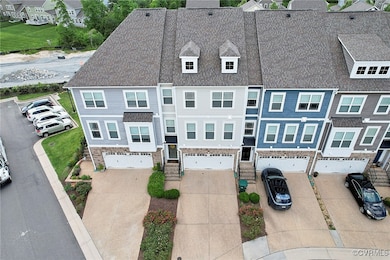 Aerial view of residential area