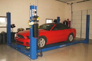 The mustang does not go with the home.