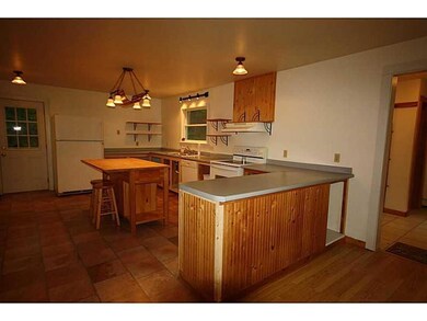 Kitchen. The kitchen, with wood...