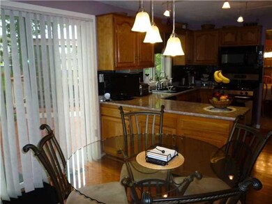 Kitchen. Kitchen dinette area overlooking backyard