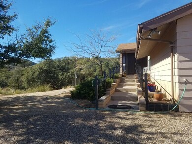 Walkway with homemade railing Cedar Ridg