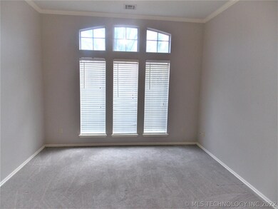 Office with double french doors