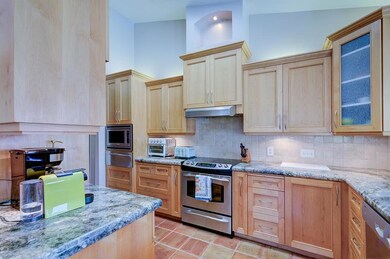 Updated kitchen with stainless steel appliances an