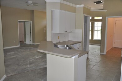 View from dinette.  Kitchen and Living room