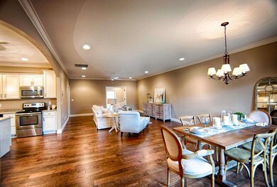 Open concept Living and Dining Room.