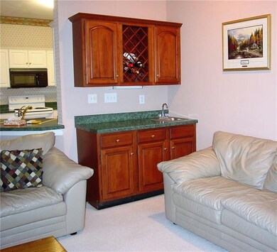 **Wet bar in the living room, so no need to run in