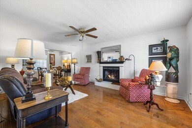 Living Room With Fireplace