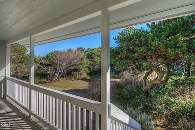 View from covered porch