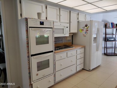 Kitchen with double ovens