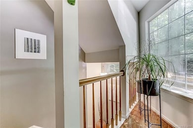 Foyer and stairs that lead to main level