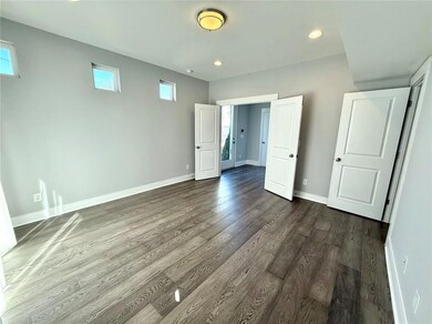 Unfurnished bedroom featuring recessed lighting, d