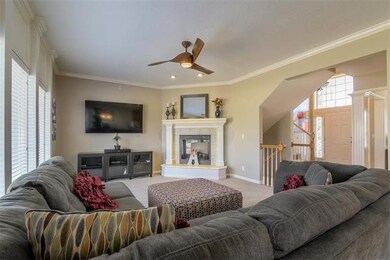 Open Great room with walls of windows for an abund
