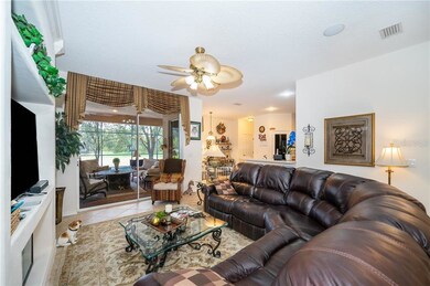 Living room with electric fireplace, built-ins