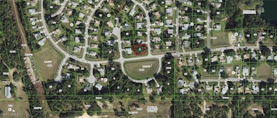 Map of property location with property parcel outl