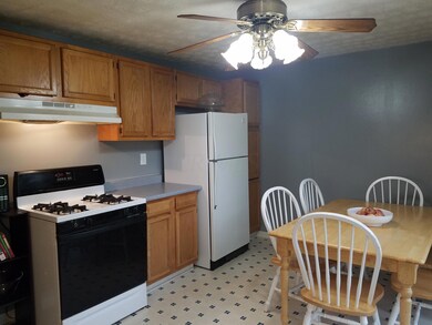 Freshly painted kitchen with appliances