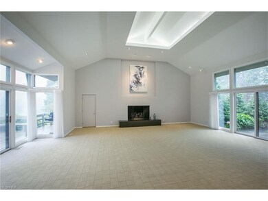 Dramatic great room, oversized gas logs in firepla