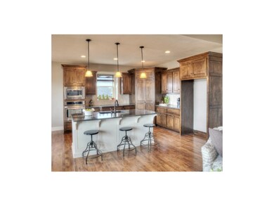 Open Kitchen with Granite Island
