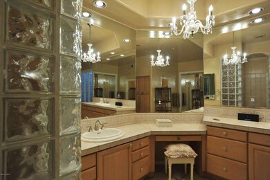 Master bathroom vanity area.