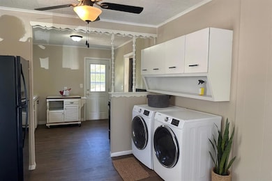 NO WASHER AND DRYER.  STAGING PHOTO ONLY