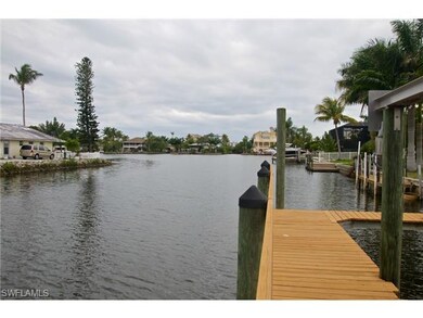 Looking down the canal from your dock