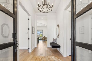 Beautiful double entry glass doors.